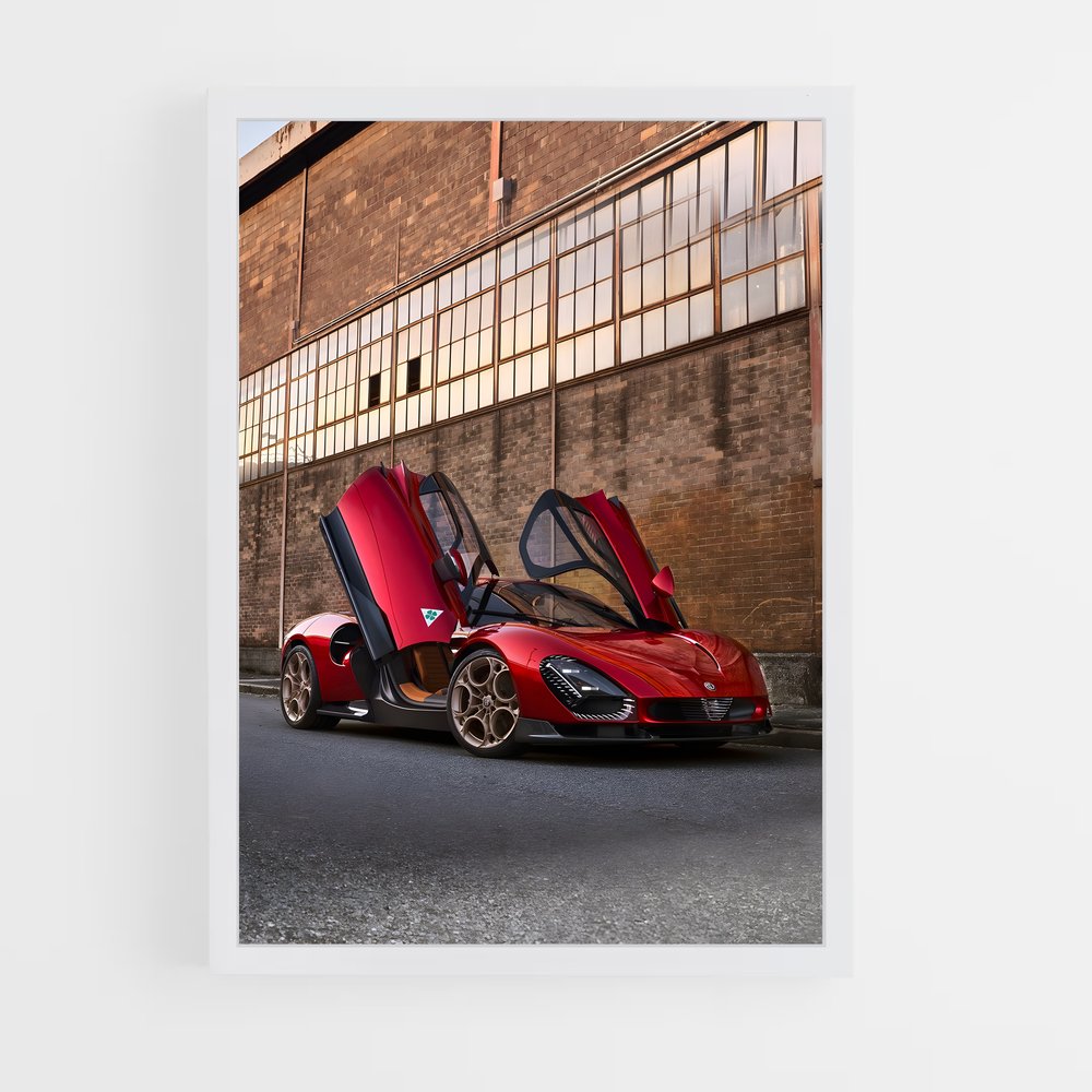 Poster Route Écarlate – affiche Alfa Romeo (vue 3)